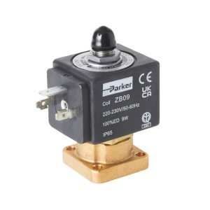Alternative view of PARKER SOLENOID VALVE 3-WAY BASE MOUNTING 220/230V-50/60 Hz