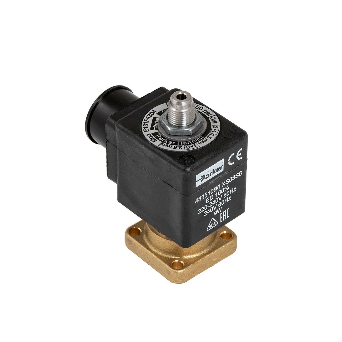 LUCIFER SOLENOID VALVE 3-WAY BASE MOUNTING 220/240V 50/60 HZ