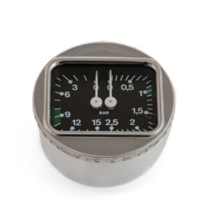 BRASILIA BOILER PUMP MANOMETER ø 63 mm 0-2.5/0-15 BAR