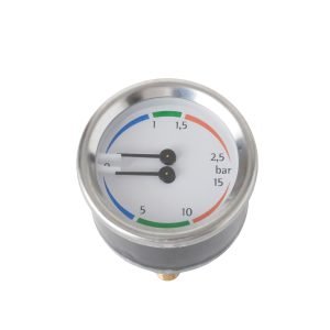 NUOVA SIMONELLI BOILER PUMP MANOMETER ø 60mm 0-2.5/0-15 BAR