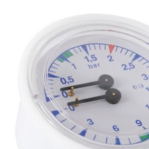 Alternative view of ASTORIA / WEGA BOILER PUMP MANOMETER D.63 0-3/0-15 BAR  G1/8