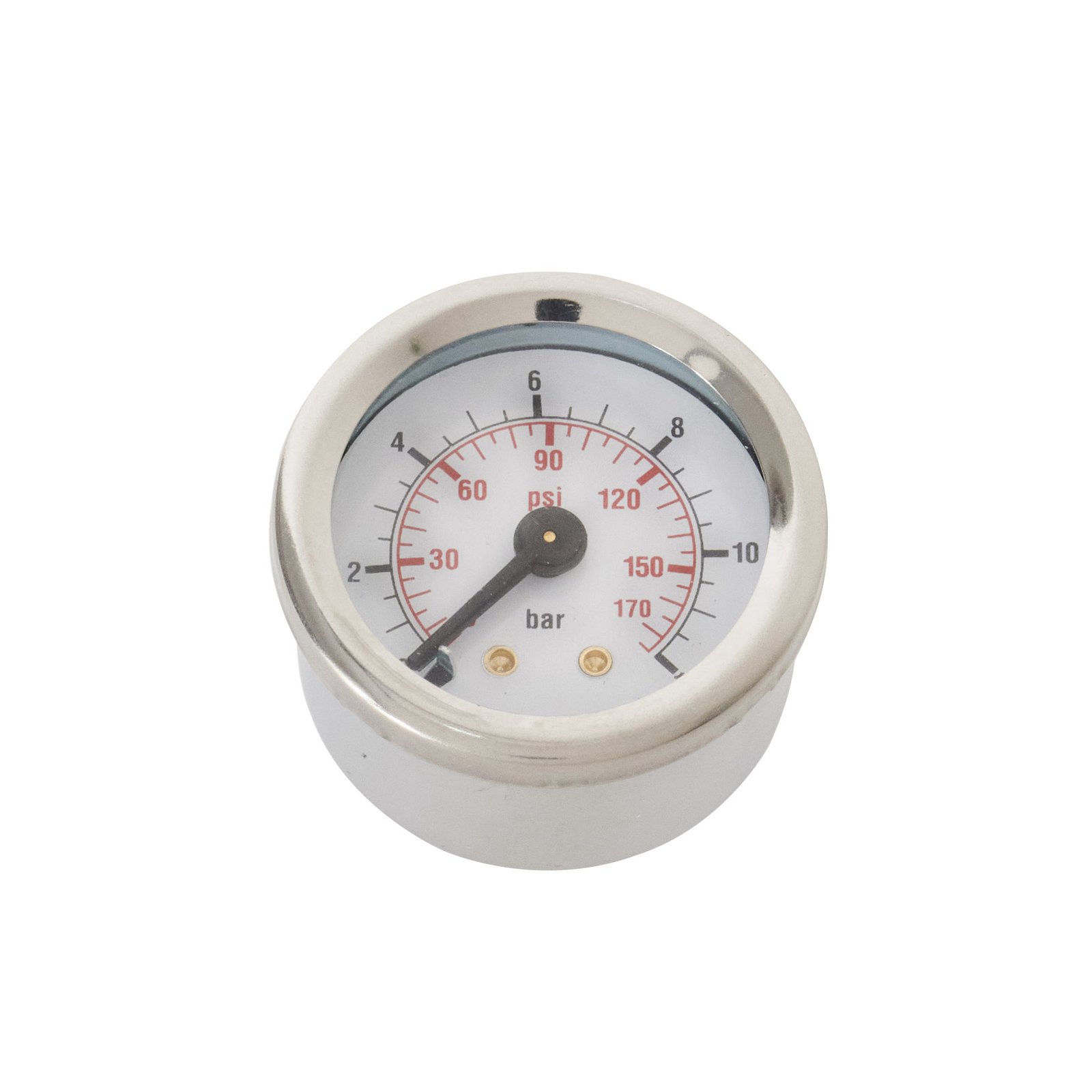 Manometro Ø 40 scala 0:12 bar/psi post. M10X1 fem. mod. MP40IN DOPPIA CASSA