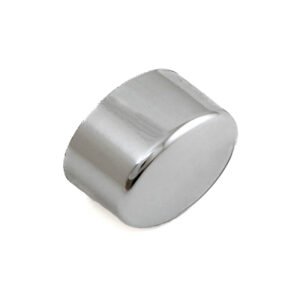 BUTTON ELLIPTICAL 17x13mm CHROME-PLATED