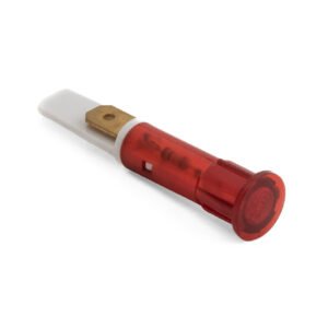 INDICATOR LIGHT RED (terminals 6,3mm - 220V)HEADø 12 mm - HOLEø 10 mm