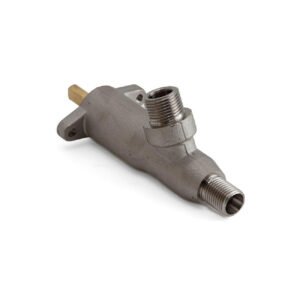 Alternative view of CIMBALI/FEMA STEAM/WATER TAP [IN 1/4M OGIVE - OUT 3/8M - 120° ANGLE, S.STEEL SEAT]