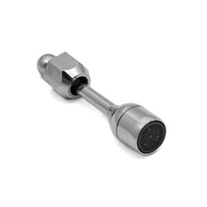 HOT WATER S. STEEL STEM AND CHROME NUT 3/8, LONG -WITHOUT PIPE