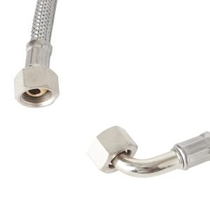 Alternative view of S. STEEL FLEX PIPE 50CM 3/8 FF WITH 1 CONICAL ELBOW