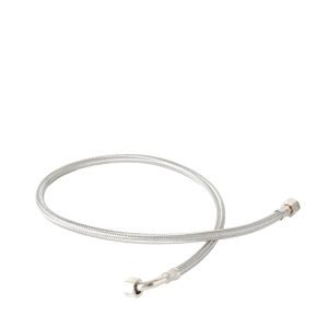 S. STEEL FLEX PIPE 100CM 3/8 FF WITH 1 CONICAL ELBOW