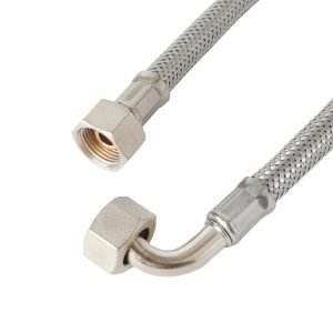 Alternative view of S. STEEL FLEX PIPE 200CM 3/8 FF WITH 1 CONICAL ELBOW