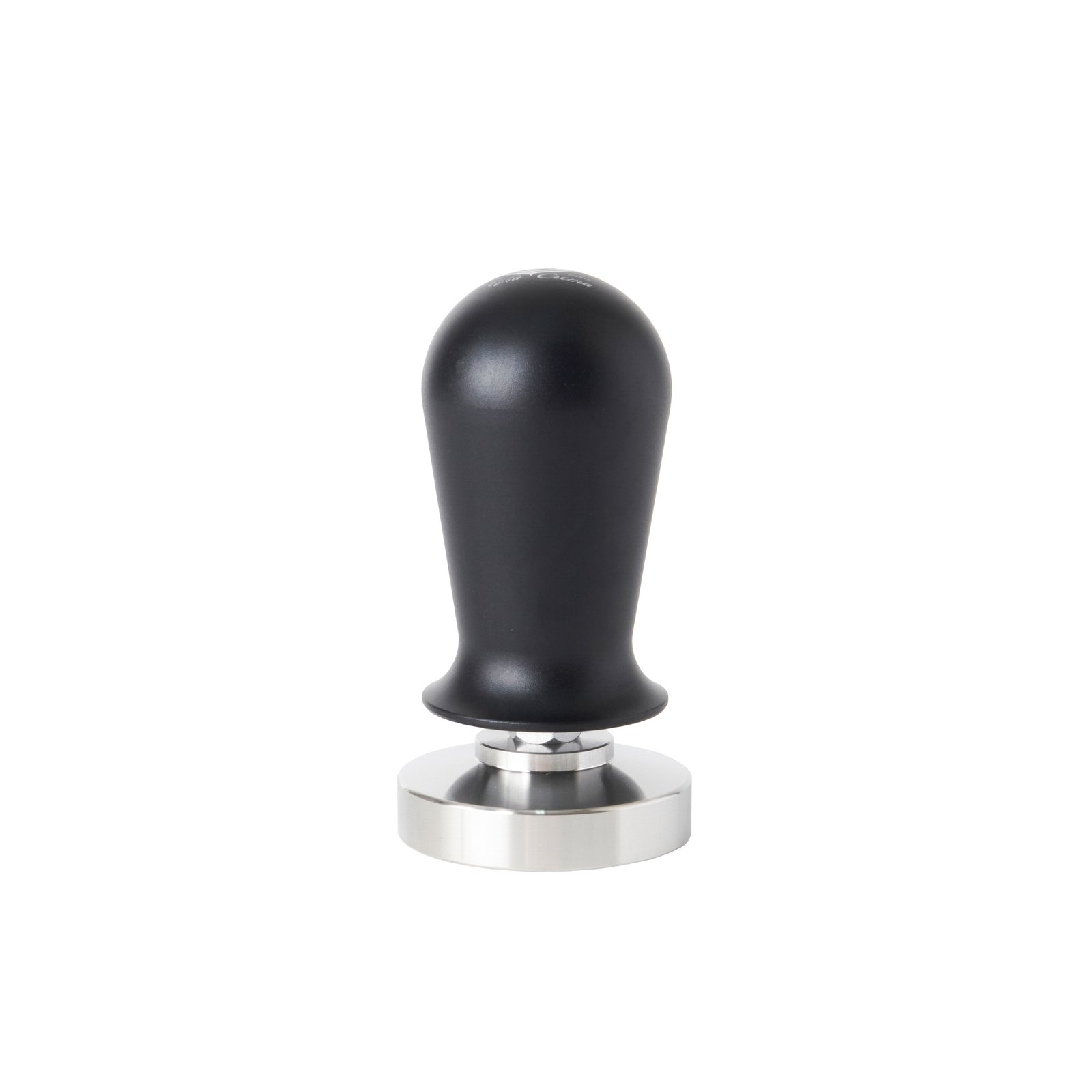 VIA CREMA CALIBRATED TAMPER STAINLESS STEEL - 54 mm (BLACK HANDLE)