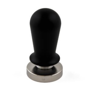 VIA CREMA CALIBRATED TAMPER STAINLESS STEEL - 58,5 mm (BLACK HANDLE)