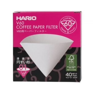 HARIO VCF-01-40W PAPER FILTER WHITE for O 1 Dripper 40sheets