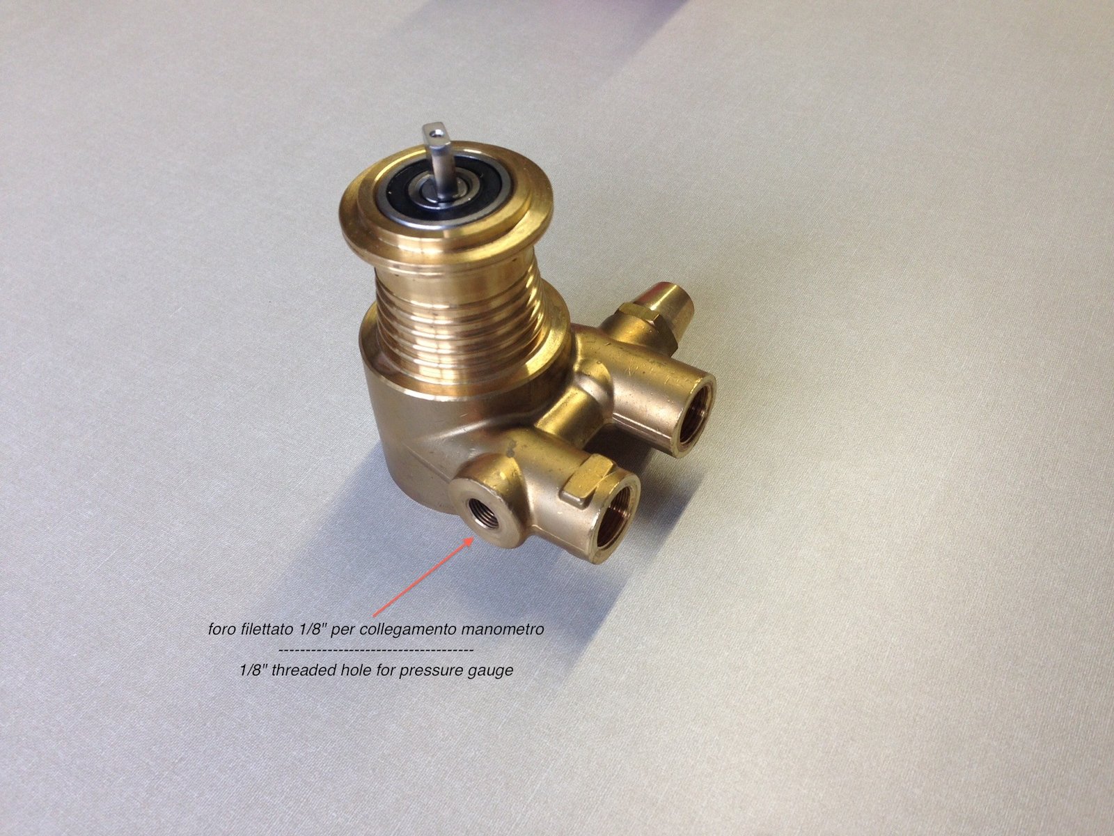 SAMA ROTARY VANE PUMP ø 3/8" GAS/BSP ø 1/8 SIDE CONNECTION- 200 L/h MANOMETER EXIT RANCILIO - Image 2