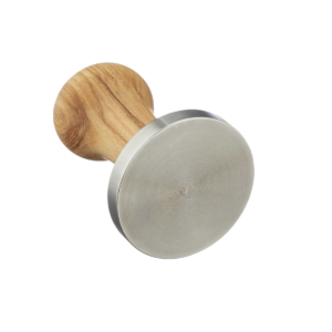 Alternative view of VIA CREMA COFFEE TAMPER PLANE BASE 58.5 mm - OLIVE HANDLE (by MOTTA)