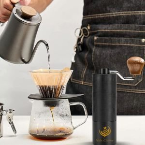 Alternative view of VIA CREMA MANUAL COFFEE GRINDER - BLACK
