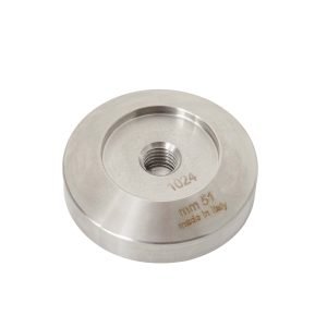VIA CREMA  FLAT TAMPER BASE 51 mm - STAINLESS STEEL 18/10 AISI 304