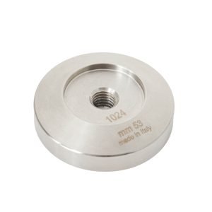 VIA CREMA  FLAT TAMPER BASE 53 mm - STAINLESS STEEL 18/10 AISI 304