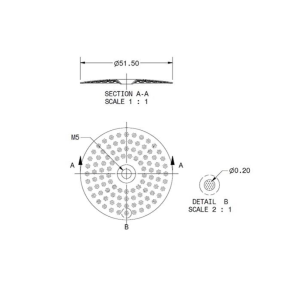 Alternative view of IMS PRECISION SHOWER SCREEN 51.50MM CIMBALI