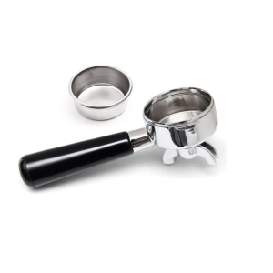 LA PAVONI FILTERHOLDER BODY BOTTOMLESS ø52mm COMPLETE (BLACK HANDLE) - PRE-MILLENIUM