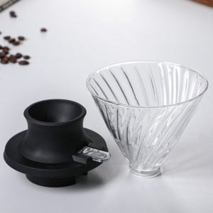 Alternative view of VIA CREMA Pour Over Switch V60 Coffee Dripper Black