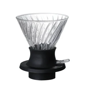 VIA CREMA Pour Over Switch V60 Coffee Dripper Black