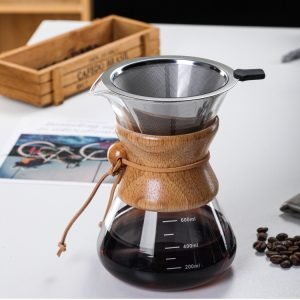 Alternative view of VIA CREMA Pour Over Glass 600ML Coffee Pot