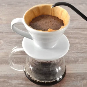 Alternative view of VIA CREMA Pour Over V60  Coffee Dripper Ceramic 02