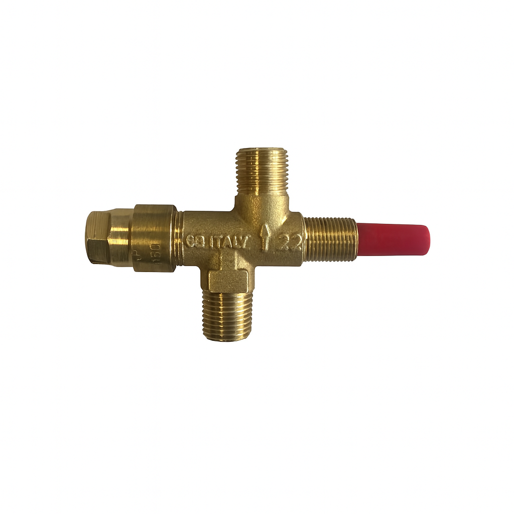 SAMA GAS TAP , PILOT VALVE ø 1/4"MM WITH NUT FOR FIXING