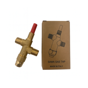 SAMA GAS TAP , PILOT VALVE ø 1/4″MM WITH NUT FOR FIXING + BOX