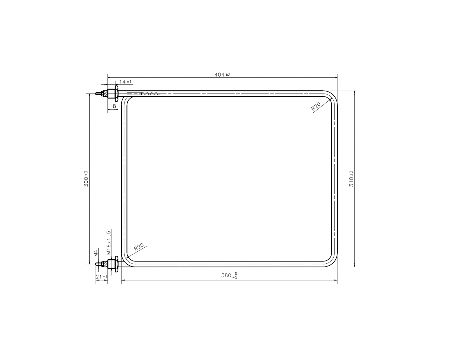 HENNY PENNY CHICKEN FRYER HEATING ELEMENT 4500W