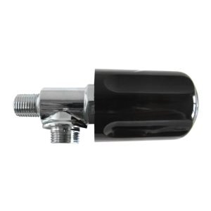 CHROMED STEAM VALVE COMPLETE WITH COMPACT STYLE HANDLE