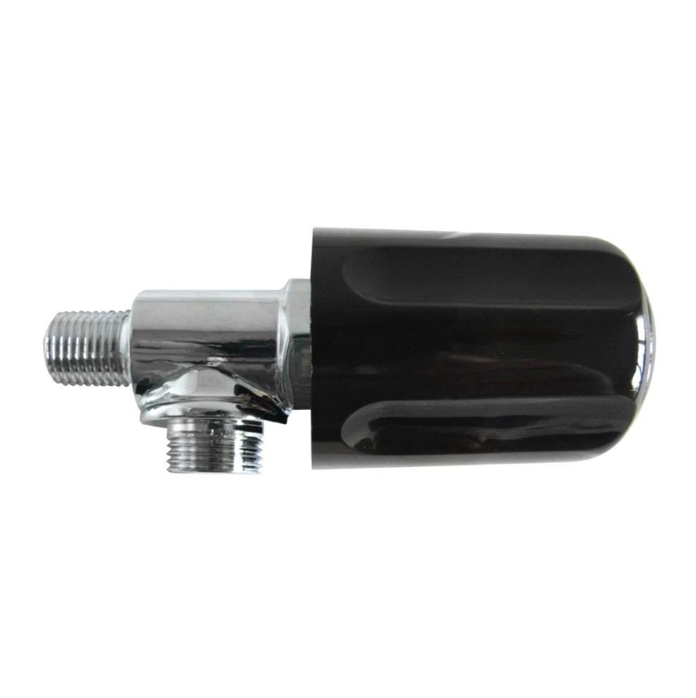 CHROMED STEAM VALVE COMPLETE WITH COMPACT STYLE HANDLE