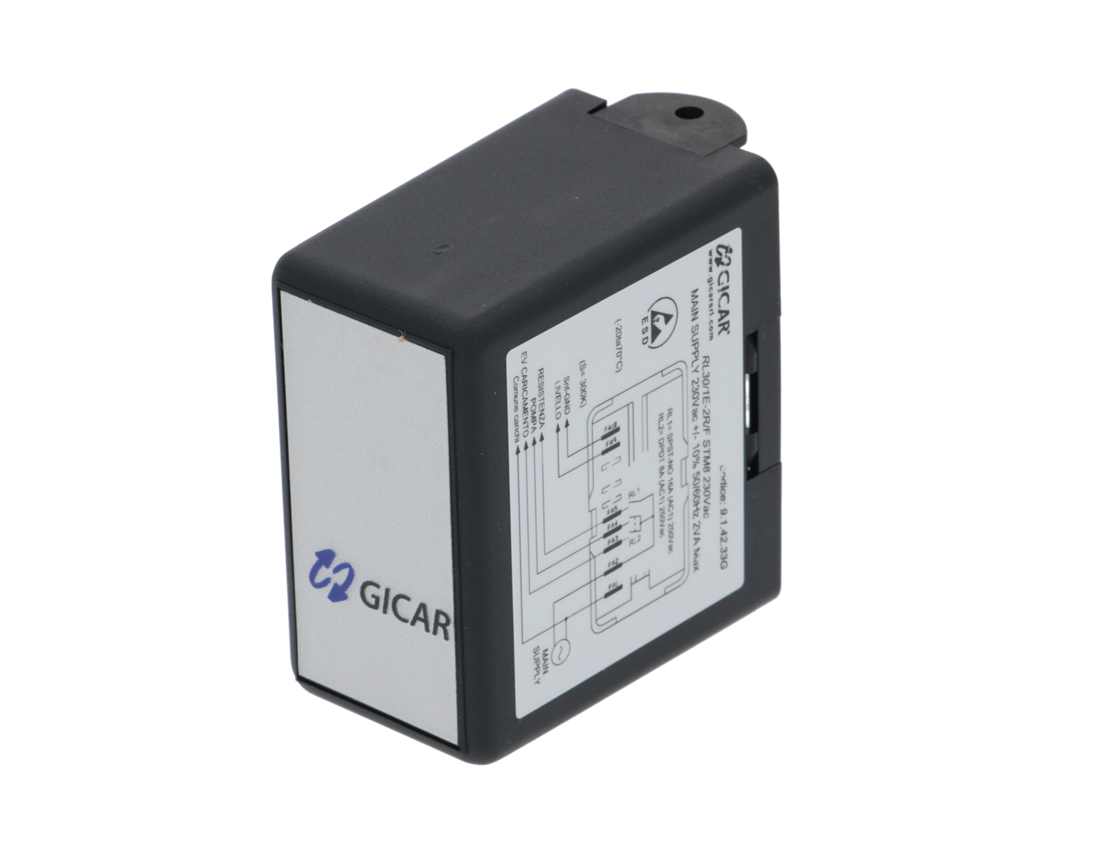 GICAR LEVEL REGULATOR RL30/1E-2R/F STM8 230Vac 50/60 Hz 2 VA Max